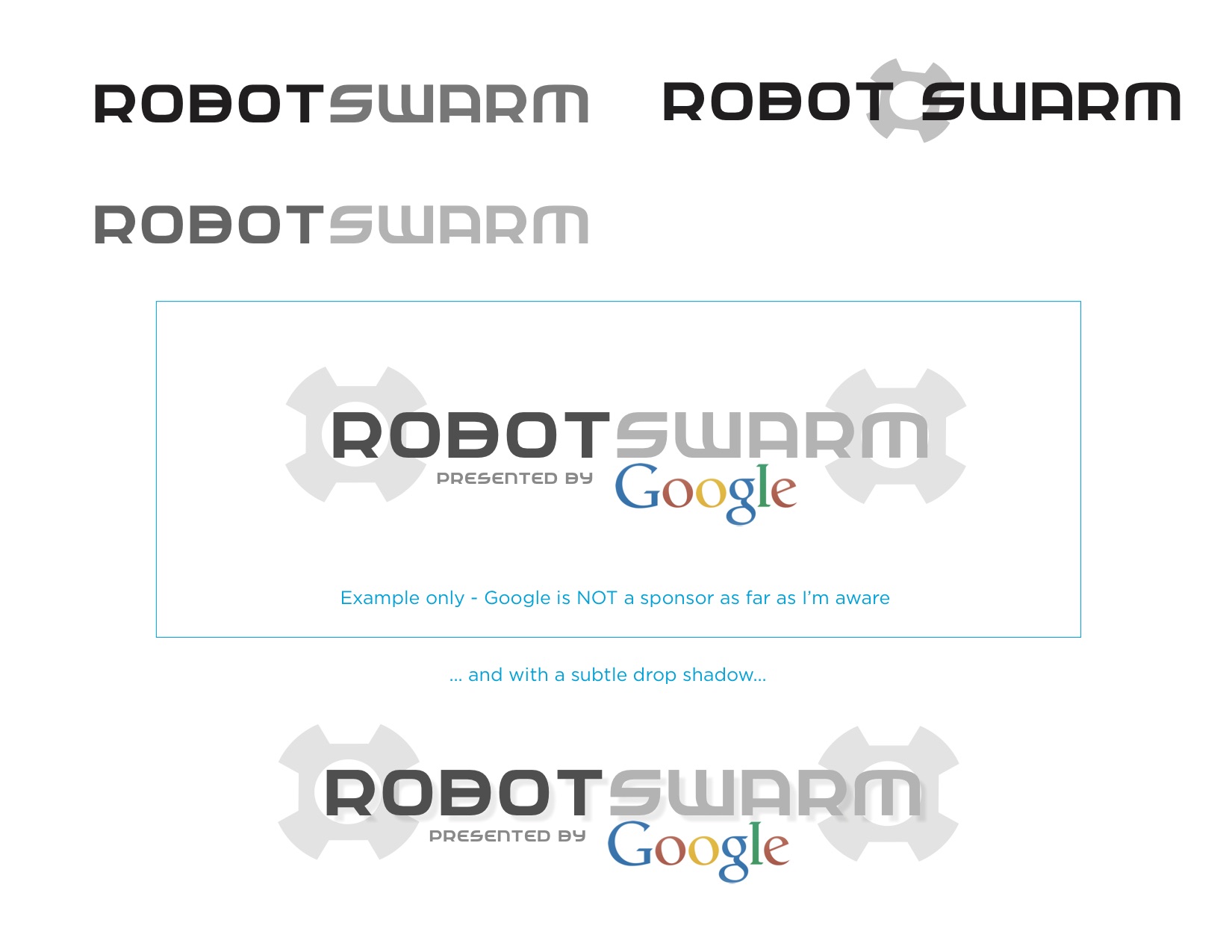 robotswarm logo concepts